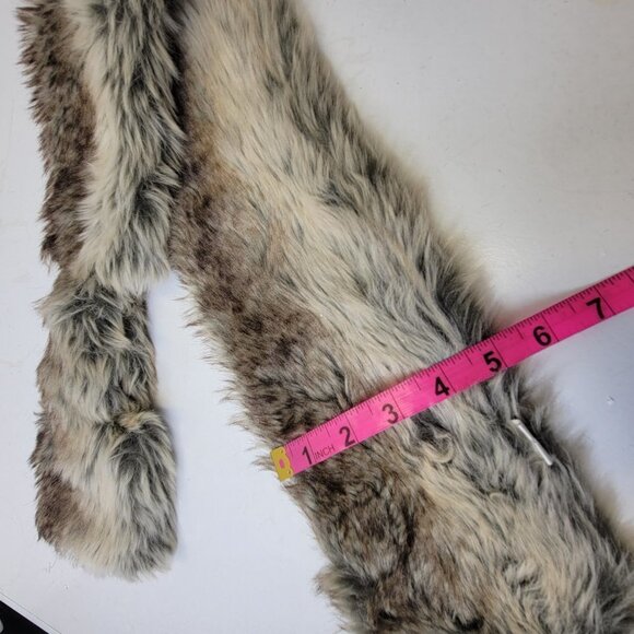 Smoky Fox Faux Fur Loop Scarf Fur Neck Wrap - Picture 9 of 11